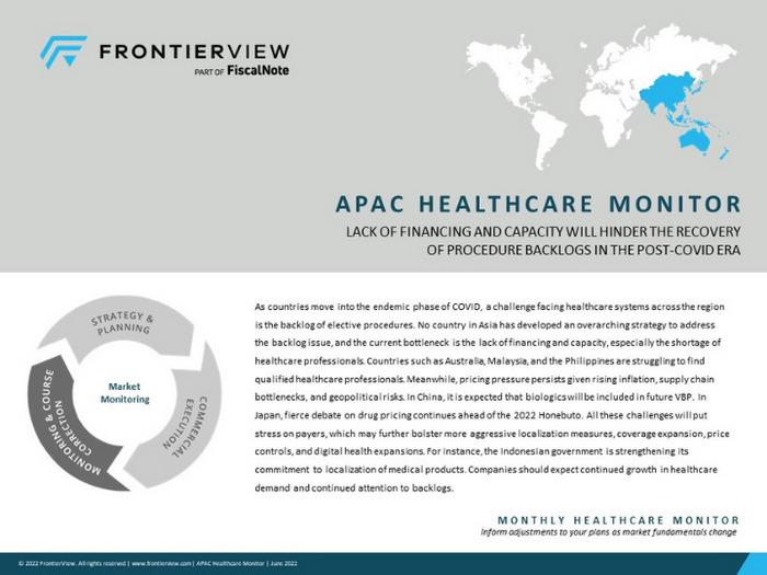 Asia Pacific Healthcare Monitor