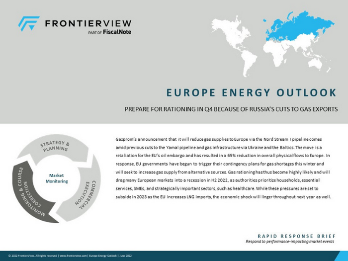 Europe Energy Outlook Report