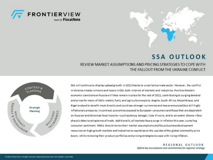 Sub-Saharan Africa Report