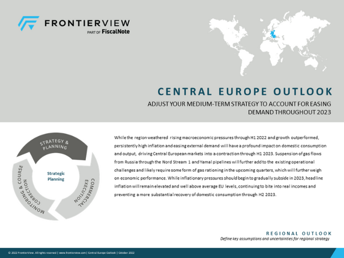Central Europe Outlook